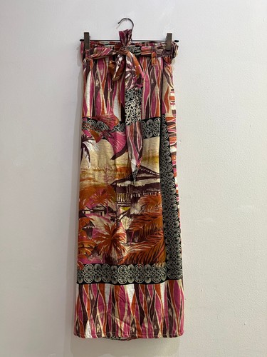 Vintage tropical wrap maxi - vintage,