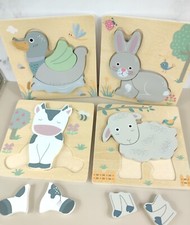 Kinder Puzzle aus Holz / Montessori Lernspielzeug / Pädagogisches Lernspielzeug