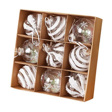 9PCS 8CM Weihnachten Kugeln