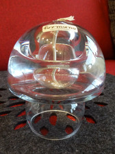 FORMANO Ölleuchte Petroleumleuchte Tischleuchte Glaslampe Mundgeblasen 13cm