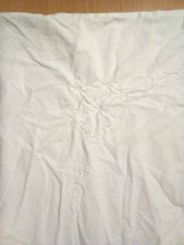 Zwei Paradekissen Bezug Aussteuer 72 x 72 Stickerei Vintage Retro Nostalgie