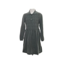 H&M, Polokleid, Größe: 122/128, Grün, Baumwolle/Polyamid/Wolle, Einfarbig #zZE