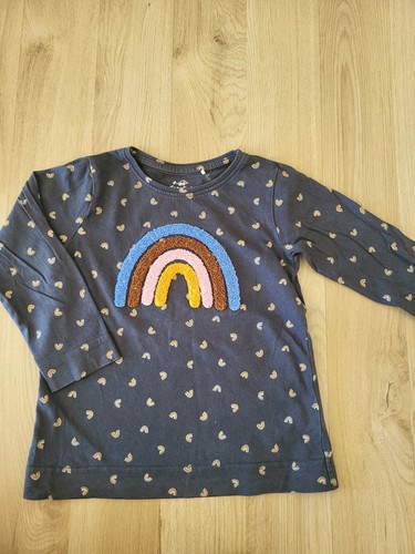 Langarmshirt grau schwarz