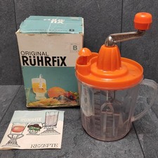 Original Rührfix Modell B Handrührgerät  Orange Kunststoff Vintage 70er Retro 