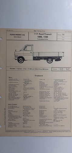 Ford transit 1000 1100 - ford,