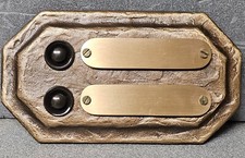 Klingeltaster 1-fach 2-fach verschiedene Klingel Türklingel Messing Kunststoff