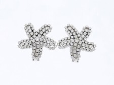 Top Preis Ohrringe Ohrclips 3,50 ct. Brillanten Diamanten 750 Gold 18 Karat deta