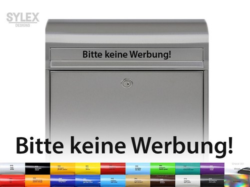 Bitte keine werbung aufkleber - bitte,