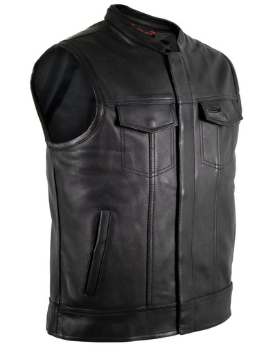 Herren jeans lederweste aus - jeans,