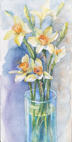Original aquarell april s - original, april’s