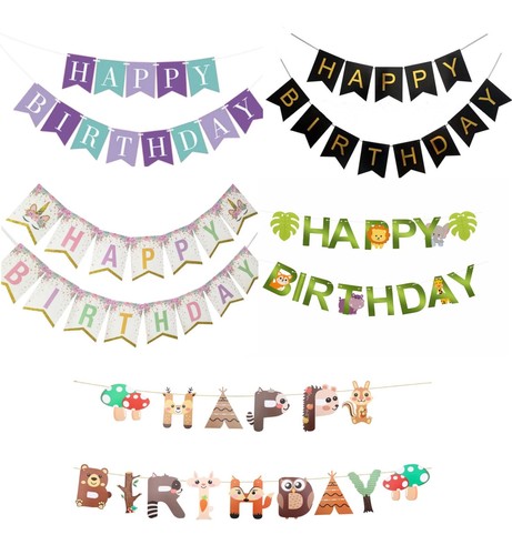 Kindergeburtstag banner happy - kindergeburtstag,