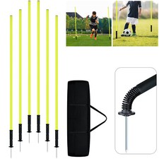Slalomstangen Set Traingsstangen mit Stahlspitzen 150cm/180cm Training Fußball