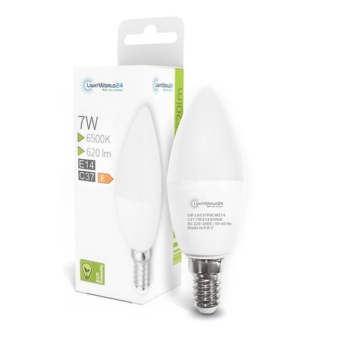 E14 led glühlampe - led, 7