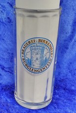 Alter Glas Bierkrug,Brauerei Birkenseer,Burglengenfeld Oberpfalz; Bierseidl 0,25
