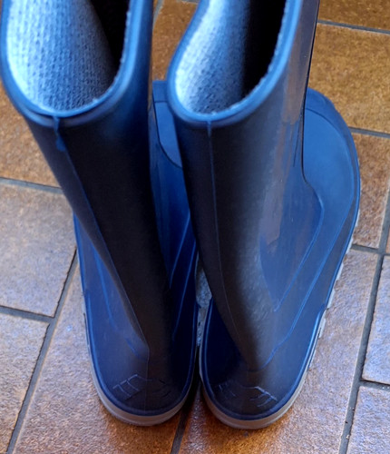 Dies sind blaue - , gummistiefel