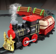 Elektrischer Zug mit Dampf