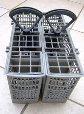 Besteckkorb 2-teilig, trennbar, grau für Geschirrspüler Siemens