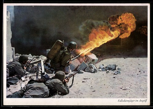 Fallschirmjäger im - ak,