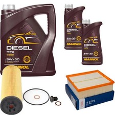 BOSCH Inspektionspaket 7 L MANNOL Diesel TDI 5W-30 für Audi A6 Avant 2.5