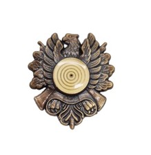 Schützen Anstecker Abzeichen Adler Schießscheibe Bronze Besondere Verdienste