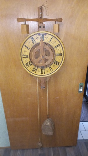 Alte große waagbalkenuhr - waagbalkenuhr, /