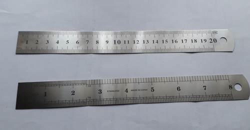 Stahllineal 200mm 20cm - , 8inch
