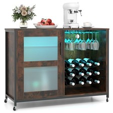 Wine Bar Cabinet Liquor Buffet