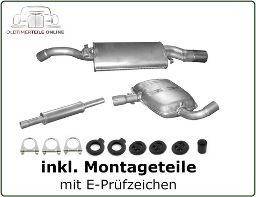 Auspuff set für corrado - auspuff,
