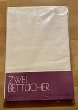 Betttücher ohne Gummizug Baumwolle Doppelpack 1,50 X 2 Meter, in OVP, Kellerfund
