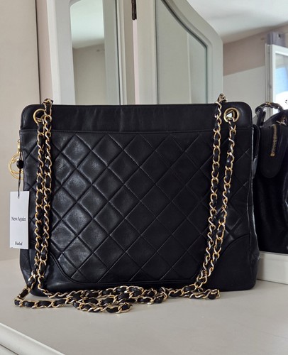 Chanel vintage leder - chanel,
