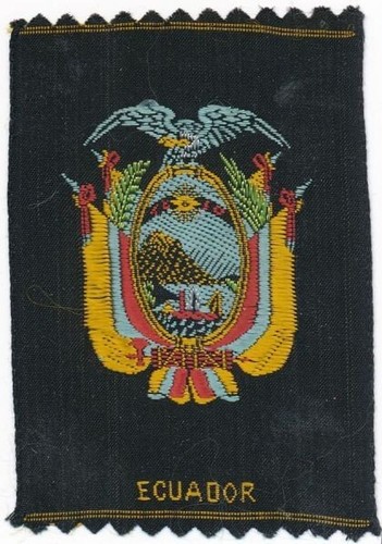 Wappen von ecuador seidenbild - ,