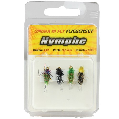 Ftm fliegenset nymphe 4 - fliegenset, #10