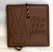 DDR Porzellan Medaille Meissen