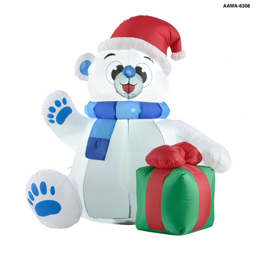 Polarbär 120cm led beleuchtet - polarbär,
