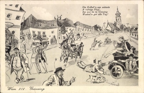 Künstler wien döbling - künstler, ak