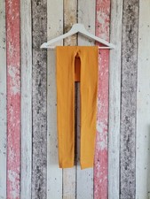 Weiche Thermo Winter Leggings in senfgelb Größe XS-S 34-36