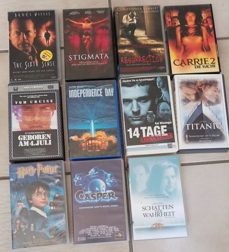 Vhs videos konvolut - vhs,