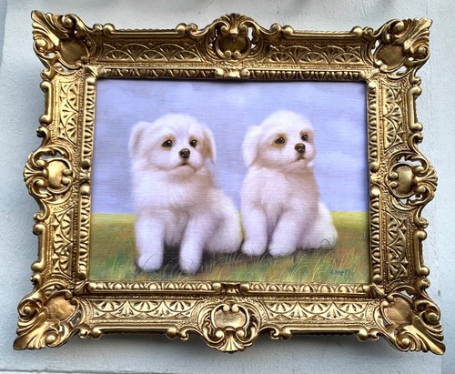 Bild mit rahmen - rahmen, hunde