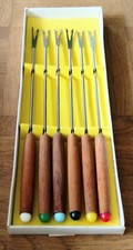 6 alte Fondue Gabeln, Beram