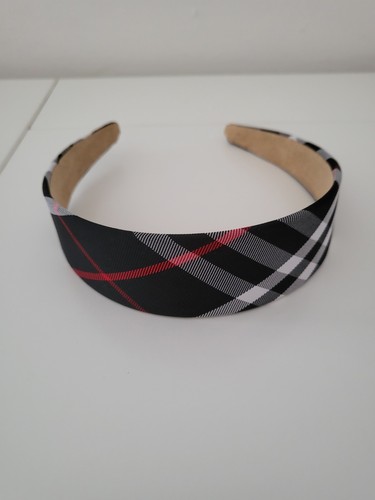 Haarreif grau schwarz rot - grau,, schwarz,