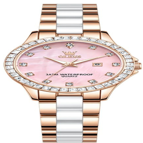 Olevs damenuhr diamant elegant - diamant,