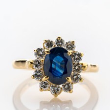 Cocktailring mit 2.17ct Saphir