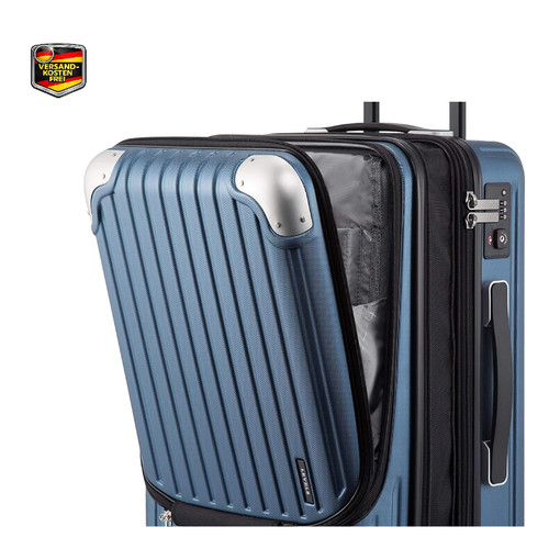 Level8 rollkoffer blau - level8, 55
