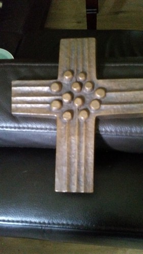 Bronzekreuz wandkreuz relief - wandkreuz,