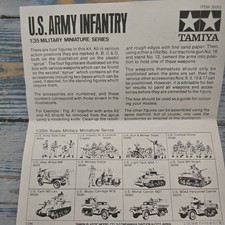 Tamiya 35013 - 1/35 US Army Infantrie  Bausatz teilweise bemalt  u d gebaut