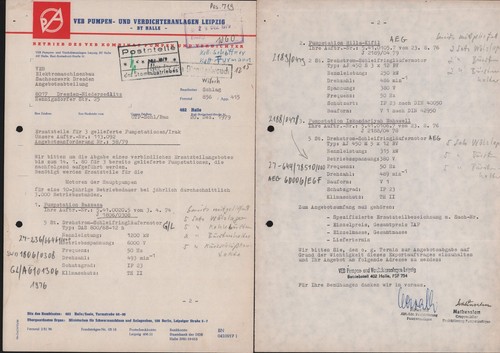 Hall saale brief 1979 - hall/saale,, 1979,