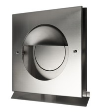 Edelstahl Abluftgitter LG Kappa-E DN 150 Inox V2A Rohranschluss Rückstauklappe