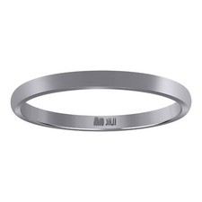 10K Weißgold Unisex Massiv