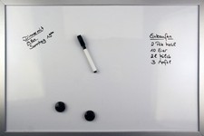 Whiteboard magnetisch Magnetboard Magnet Tafel 60 x 40cm mit Stift und Magneten