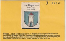 Reklamemarke Wappen von Dohna / Sachsen (K2280)